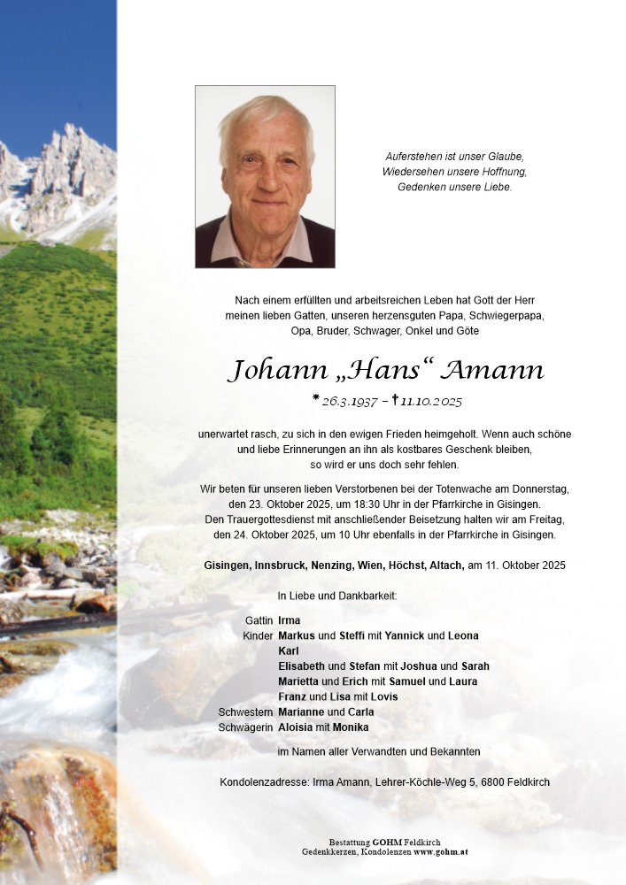 Johann "Hans" Amann